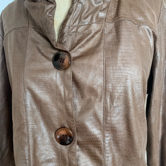 Snakeskin leather jacket - Picture 2 of 2